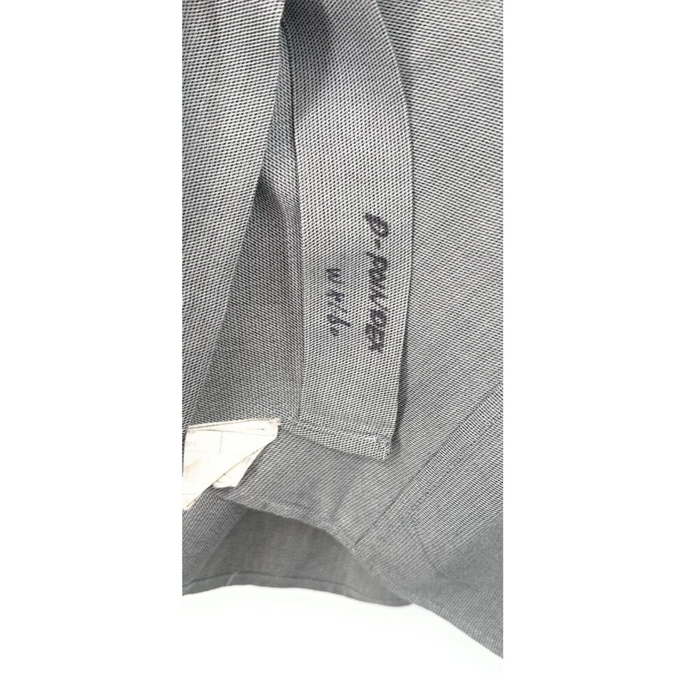 PAL ZILERI Sz 16 41 Point Collar Check Shirt Gray Handmade in Italy - Picture 5 of 9